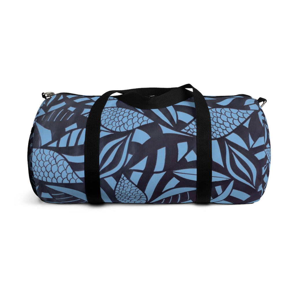 Tropical Minimalist Blue Duffel Bag
