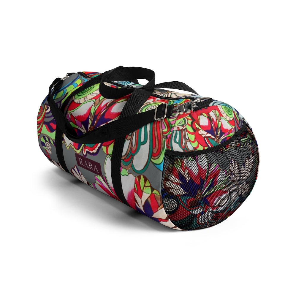Artsy Floral Pop Ash Duffel Bag