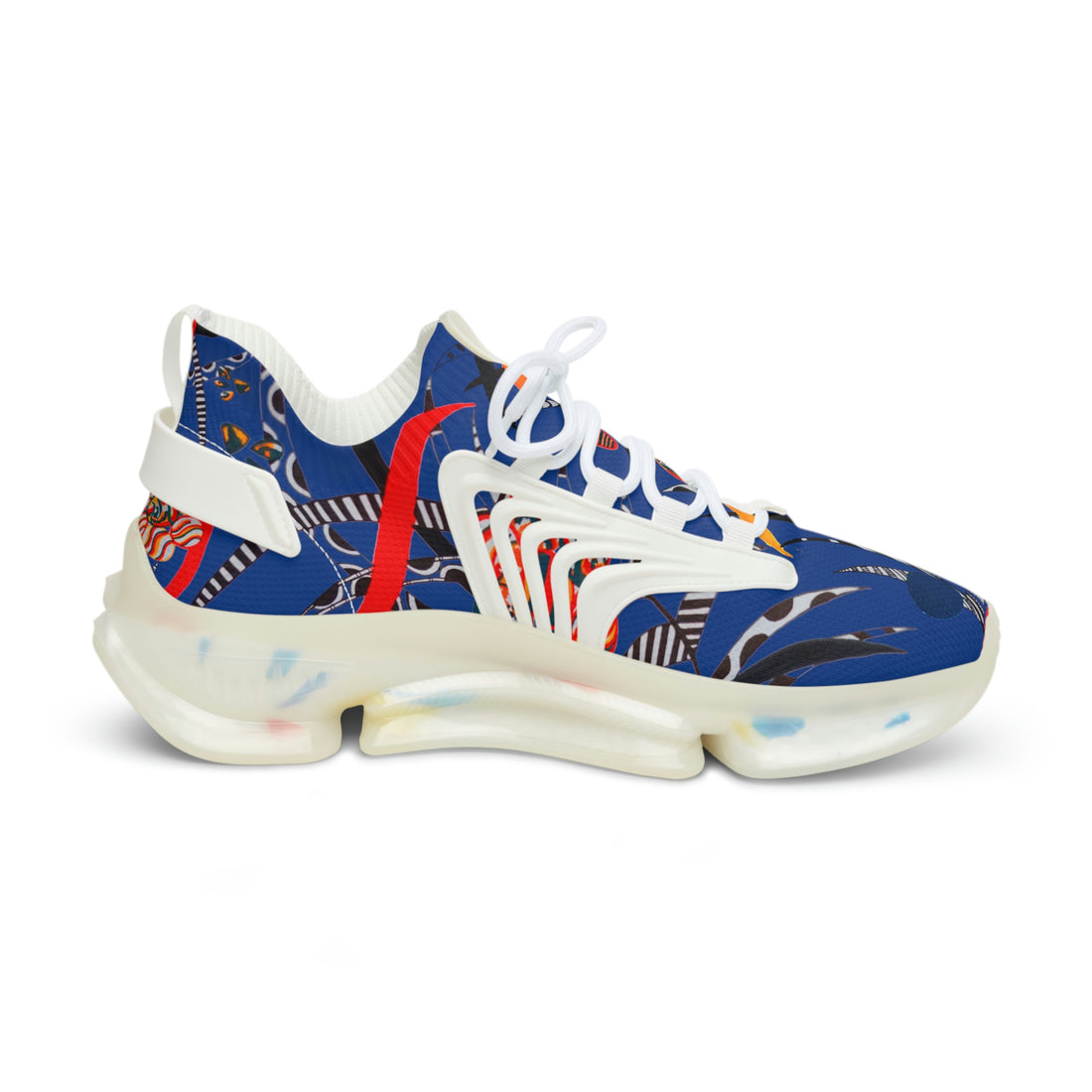 Royal Blue Wildly Wicked OTT Men's Mesh Knit Sneakers