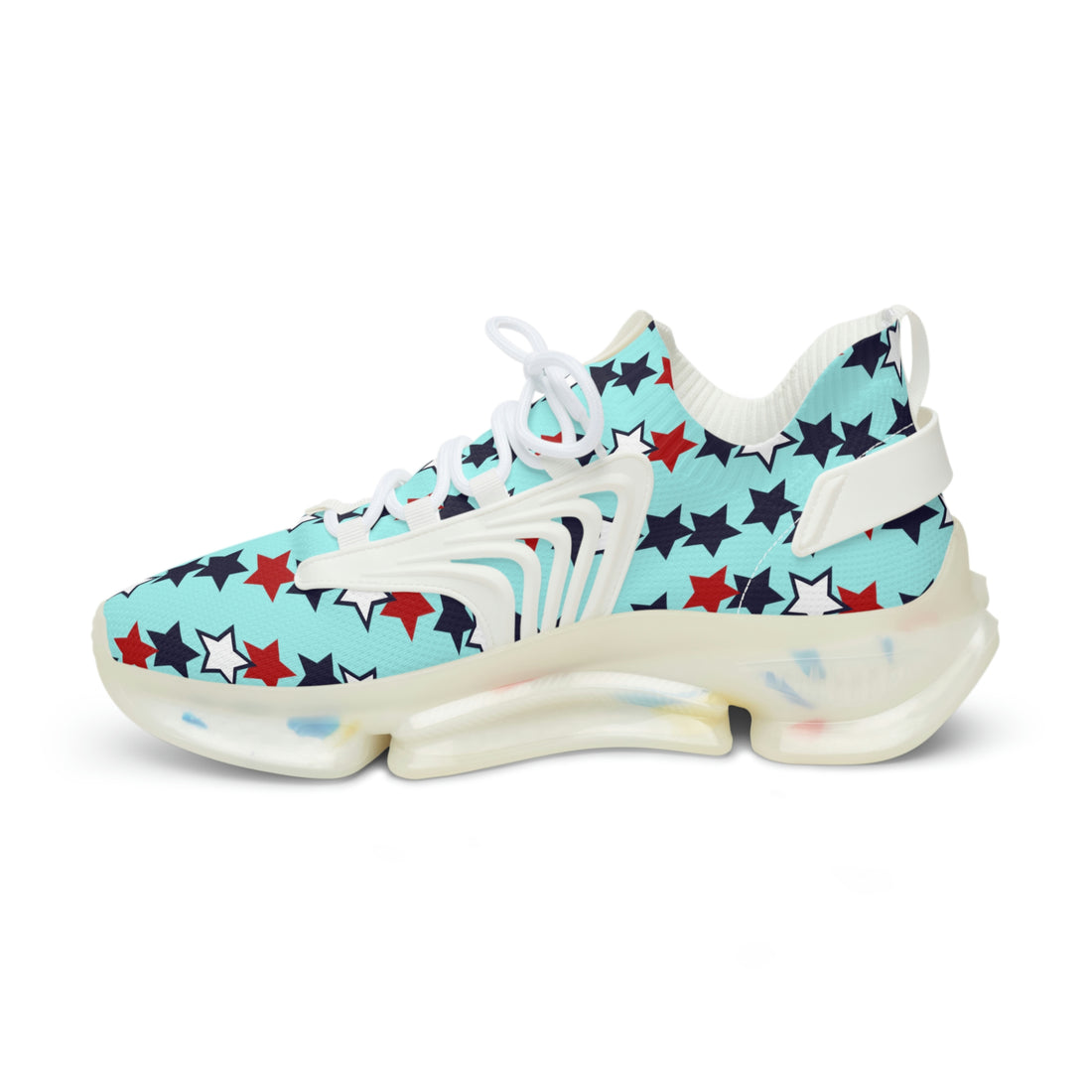 Icy Blue Starboy OTT Men's Mesh Knit Sneakers