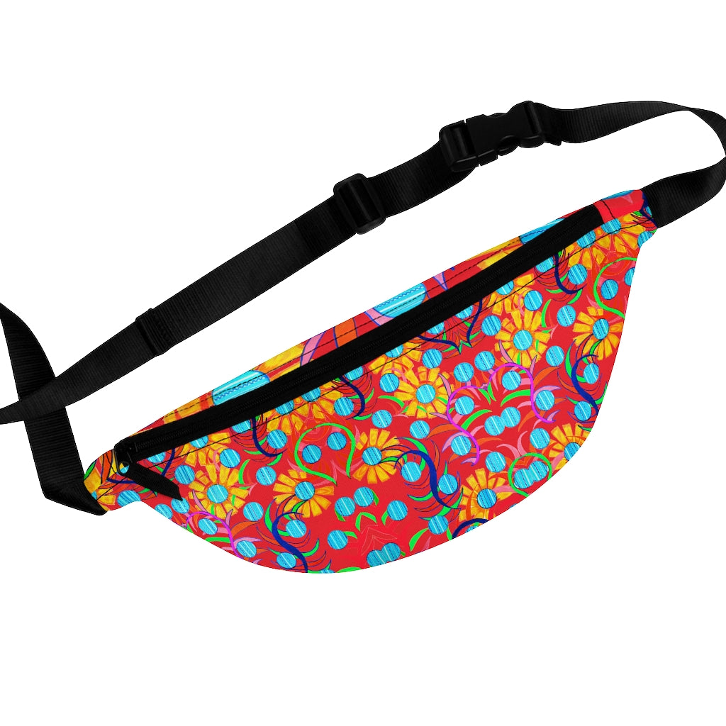 Sunflower Red Fanny Pack