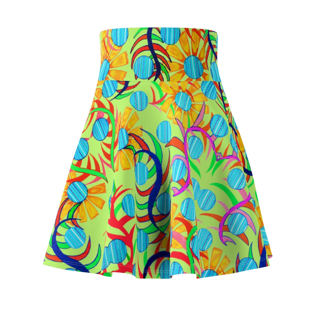 Sunflower Lime Skater Skirt