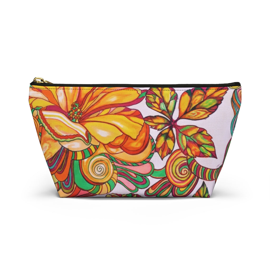 Artsy Floral Accessory Pouch