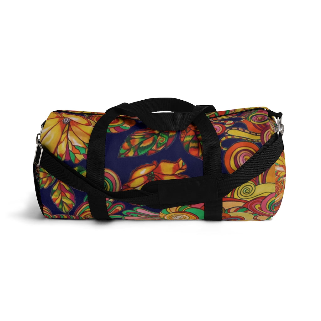 Artsy Floral Ink Duffel Bag
