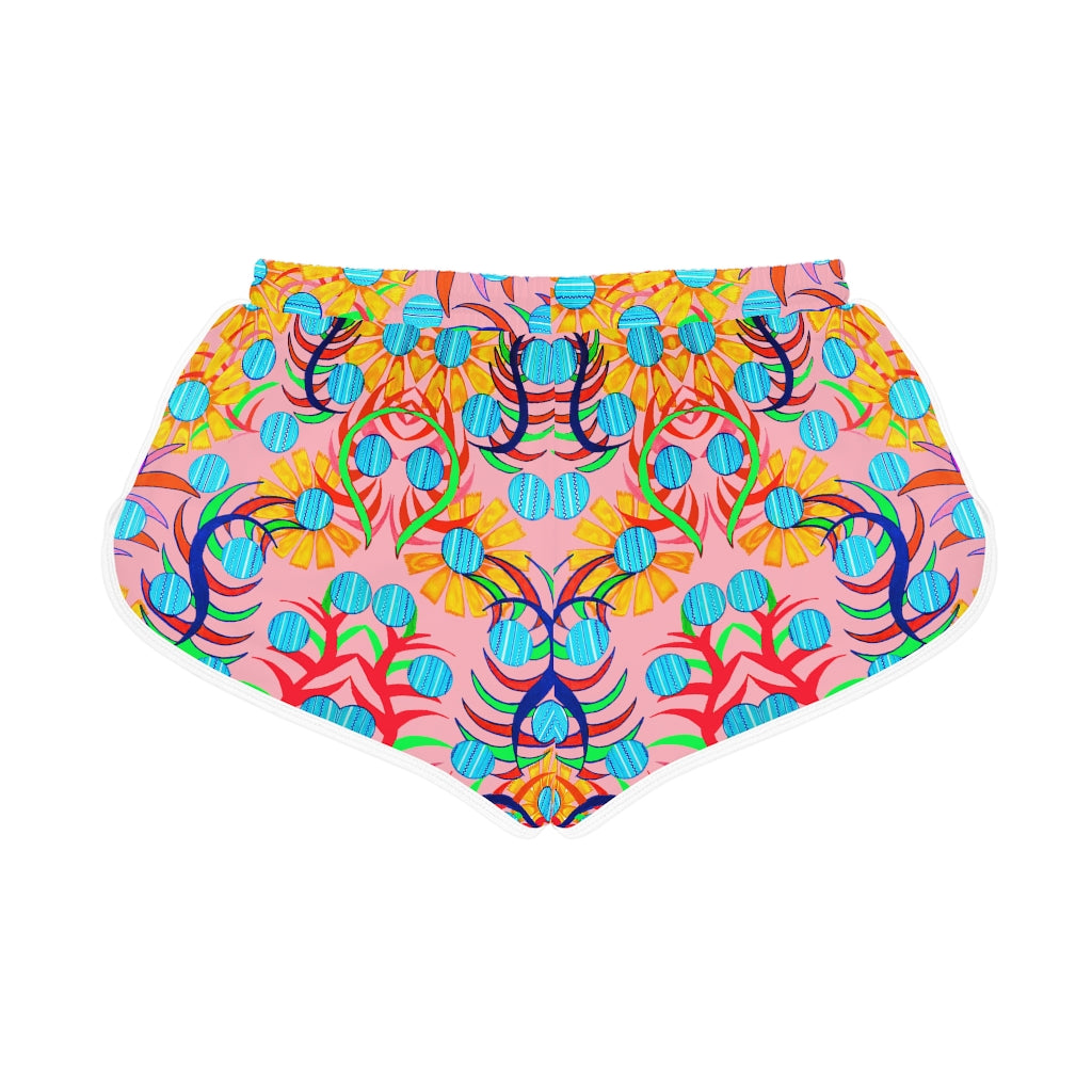 Blush Green Sunflower Relaxed Shorts