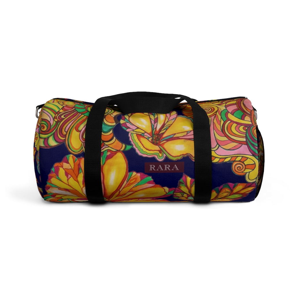 Artsy Floral Ink Duffel Bag