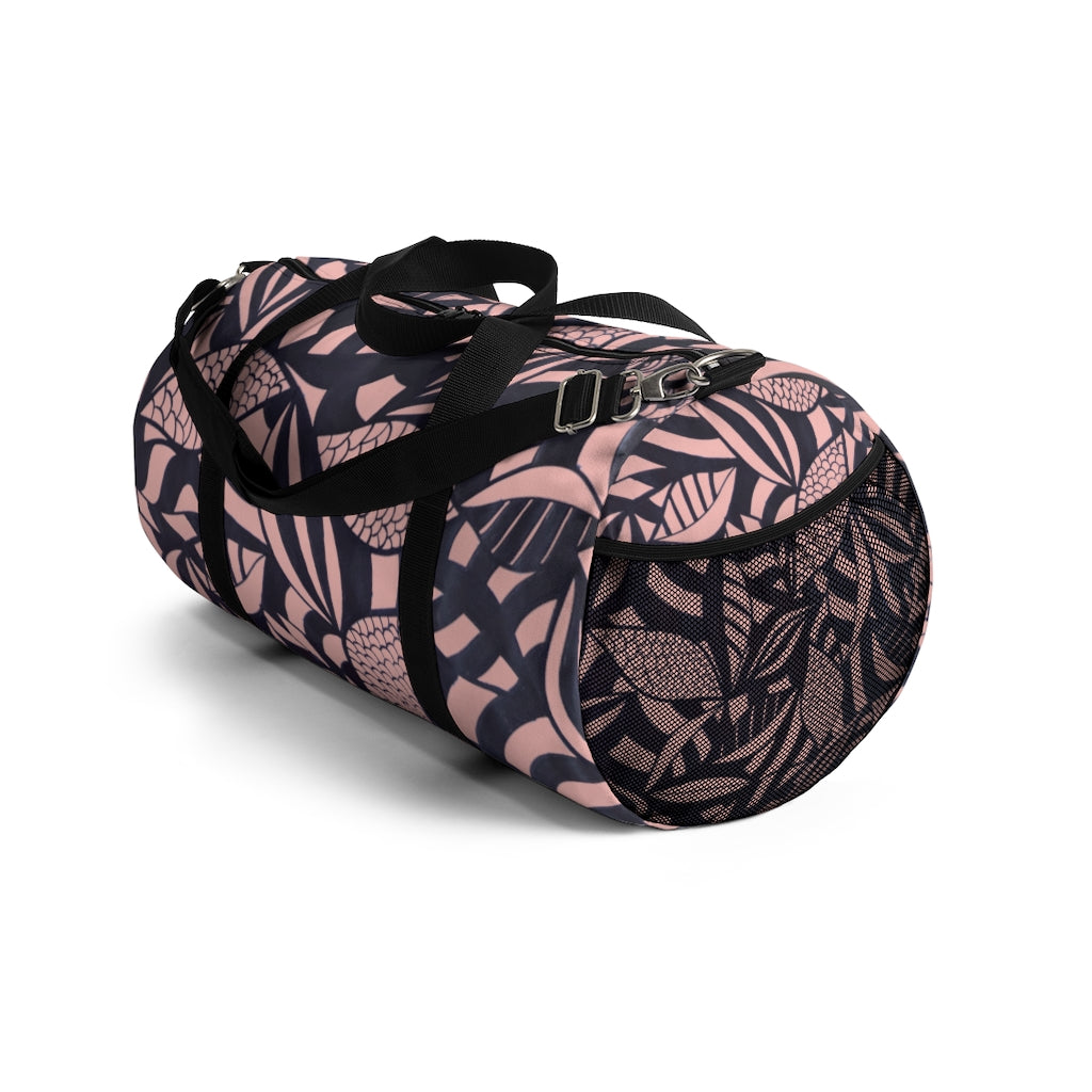 Tropical Minimalist Blush Duffel Bag
