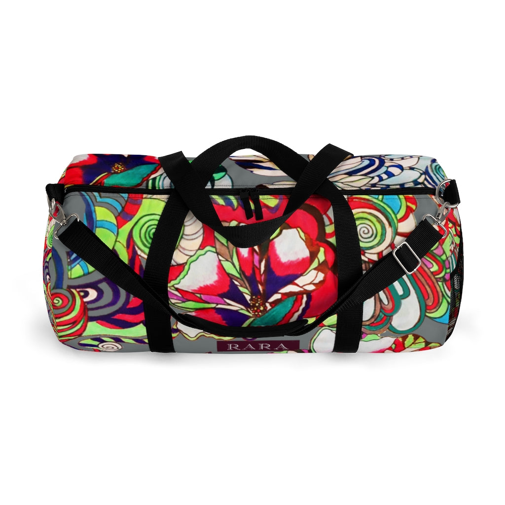 Artsy Floral Pop Ash Duffel Bag