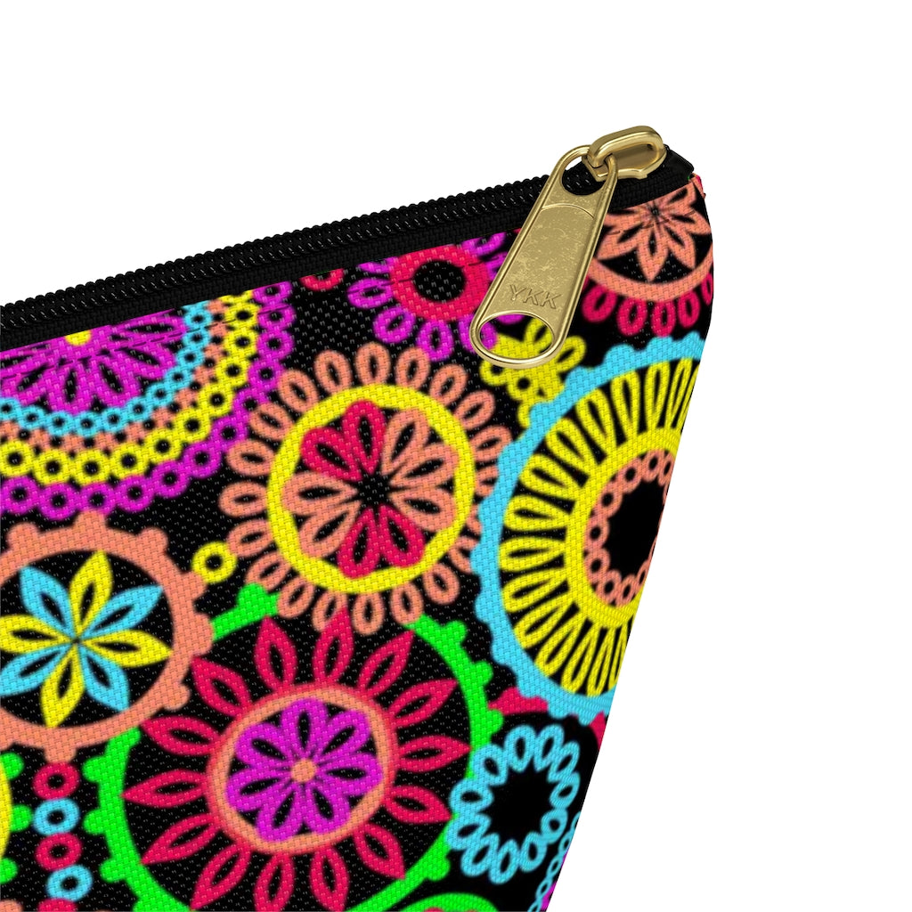 The 70's Vibe Black Accessory Pouch
