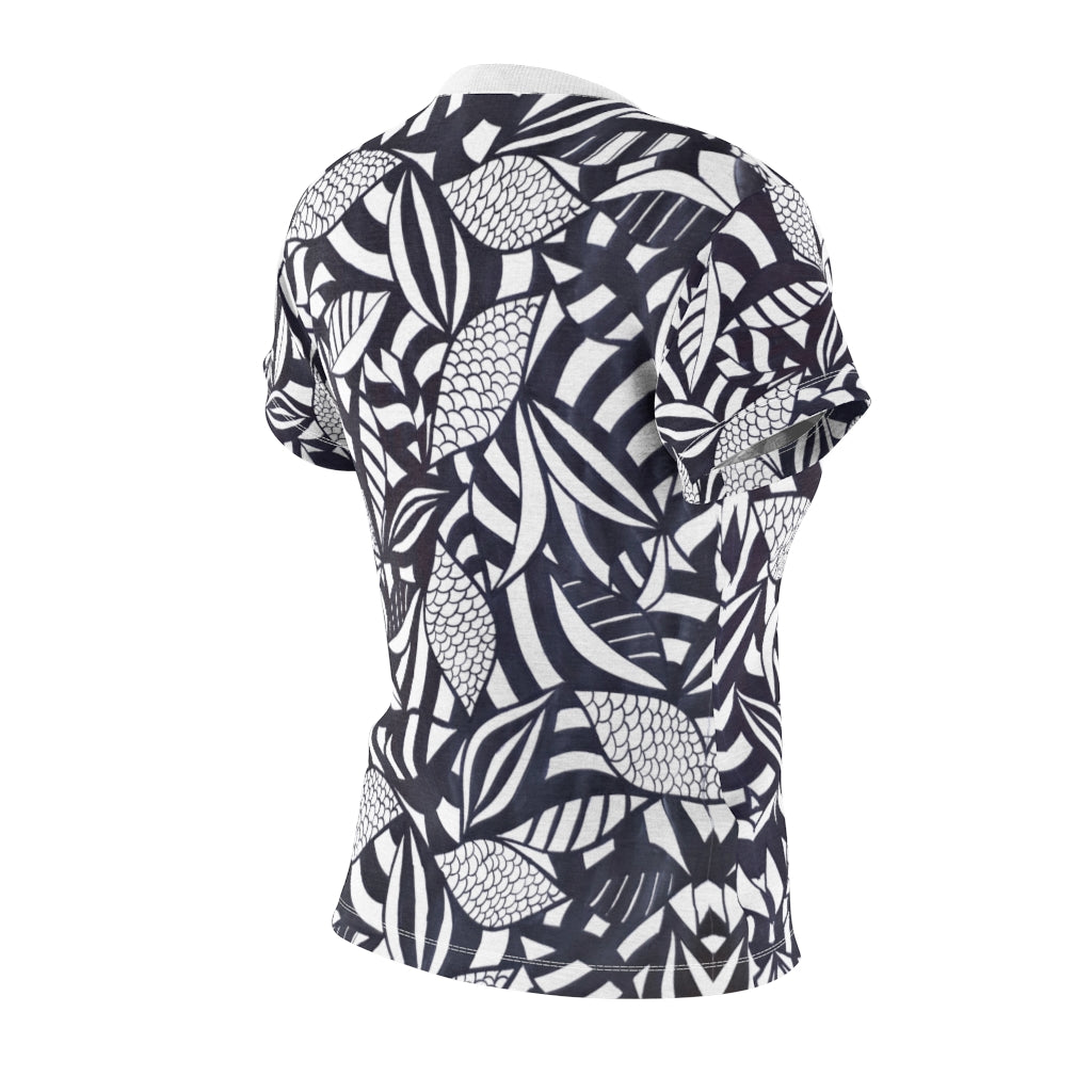 Tropical Minimalist Monochrome AOP T-shirt