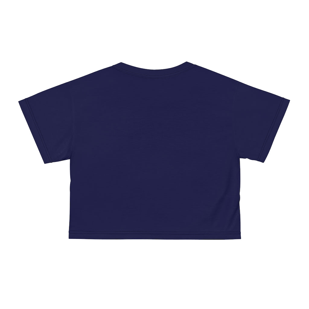 Violet Love AOP Crop Tee