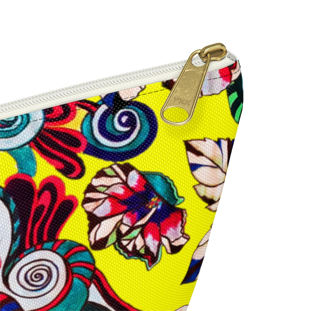 Floral Pop Canary Accessory Pouch