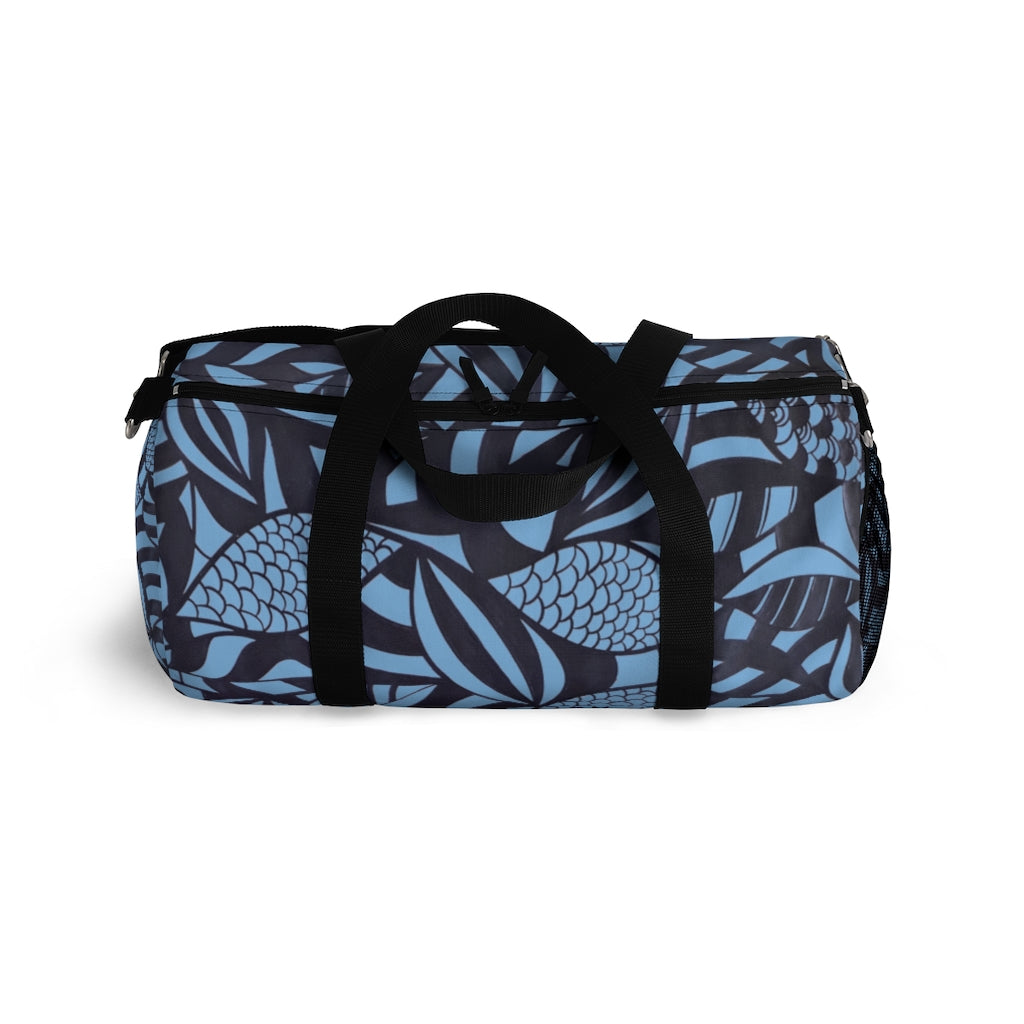 Tropical Minimalist Blue Duffel Bag