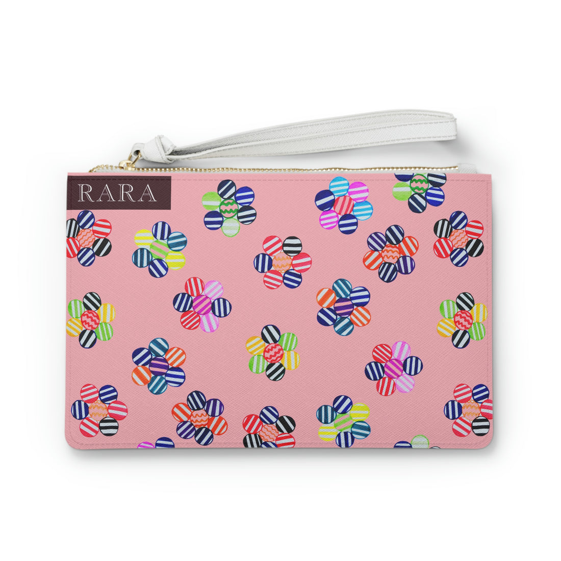 Blush Candy Florals Clutch Bag