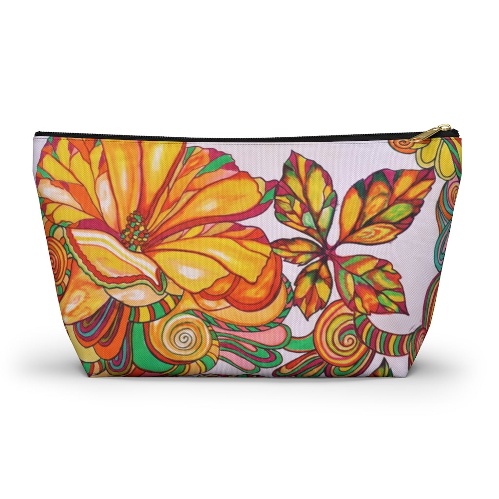 Artsy Floral Accessory Pouch