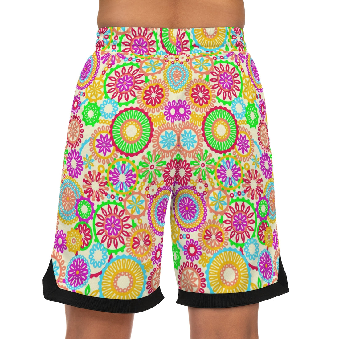 Lemon 70's Vibe Basketball Rib Shorts (AOP)
