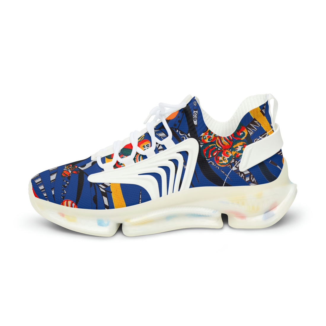 Royal Blue Wildly Wicked OTT Men's Mesh Knit Sneakers