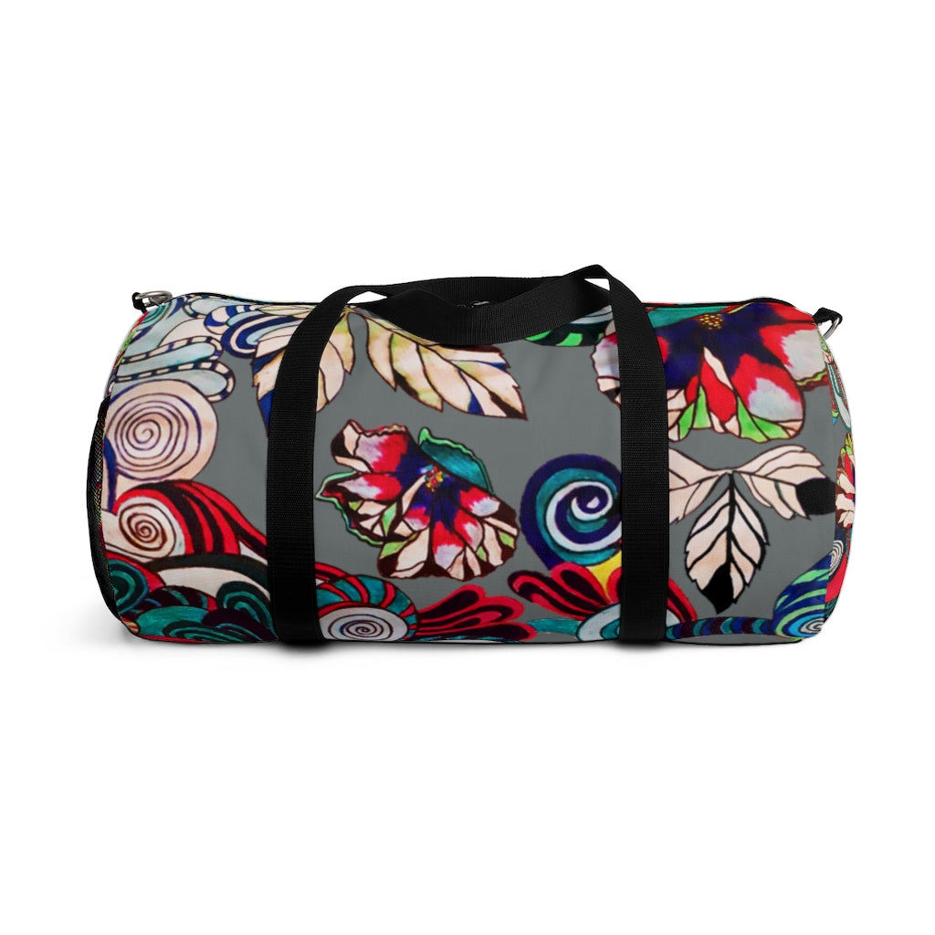 Artsy Floral Pop Ash Duffel Bag
