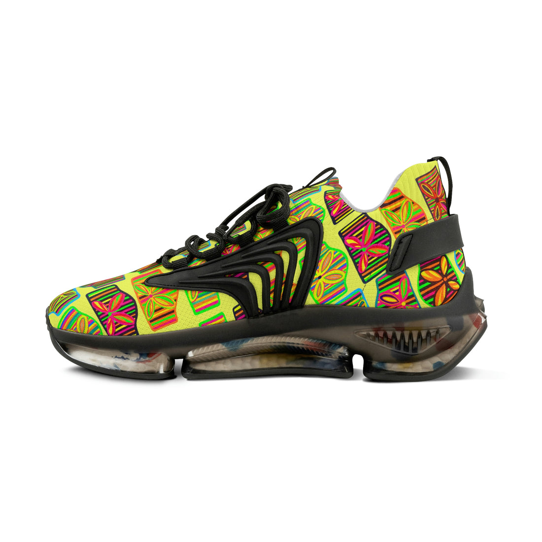 Canary Deco Print OTT Men's Mesh Knit Sneakers