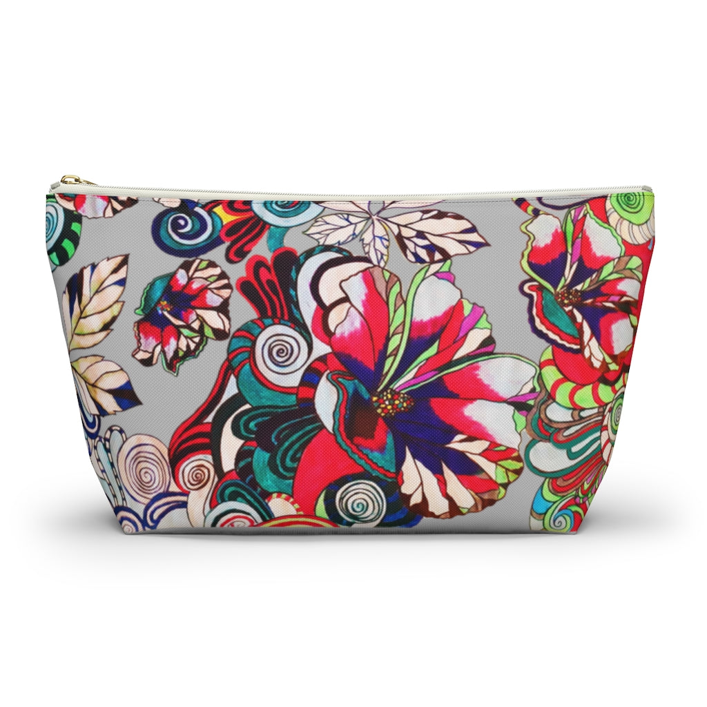 Floral Pop Slate Accessory Pouch
