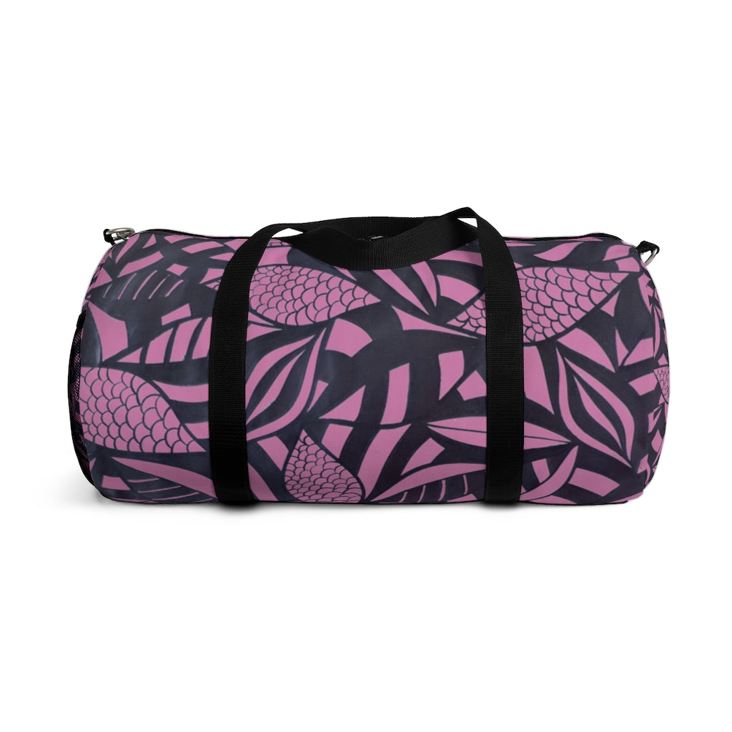 Tropical Minimalist Mauve Duffel Bag