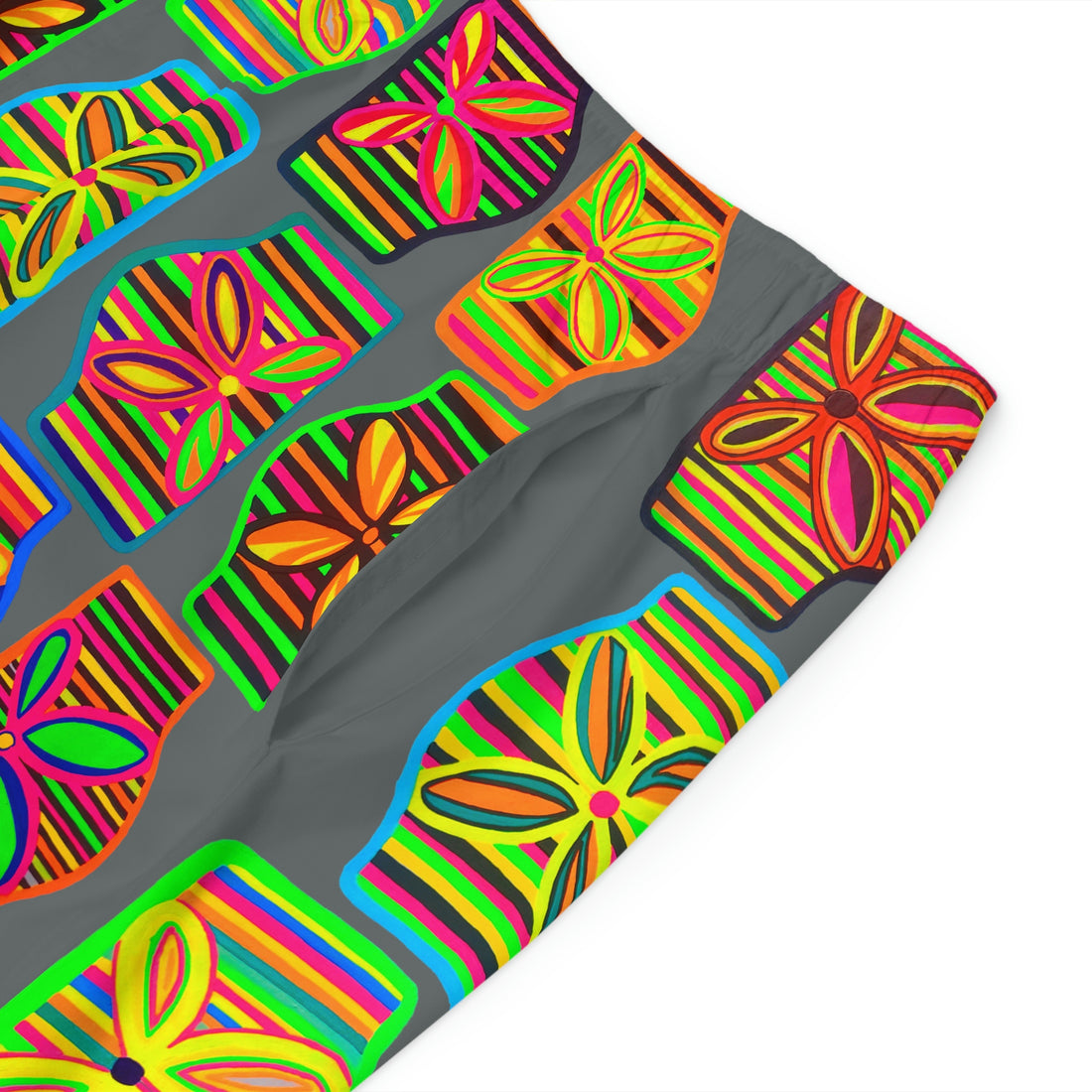 Ash Deco Print Men's Board Shorts (AOP)