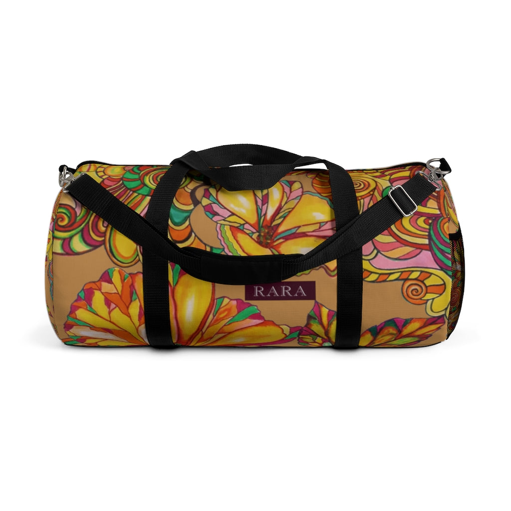 Artsy Floral Tussock Duffel Bag