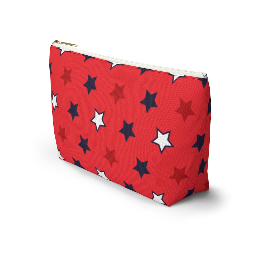 Starry Red Accessory Pouch