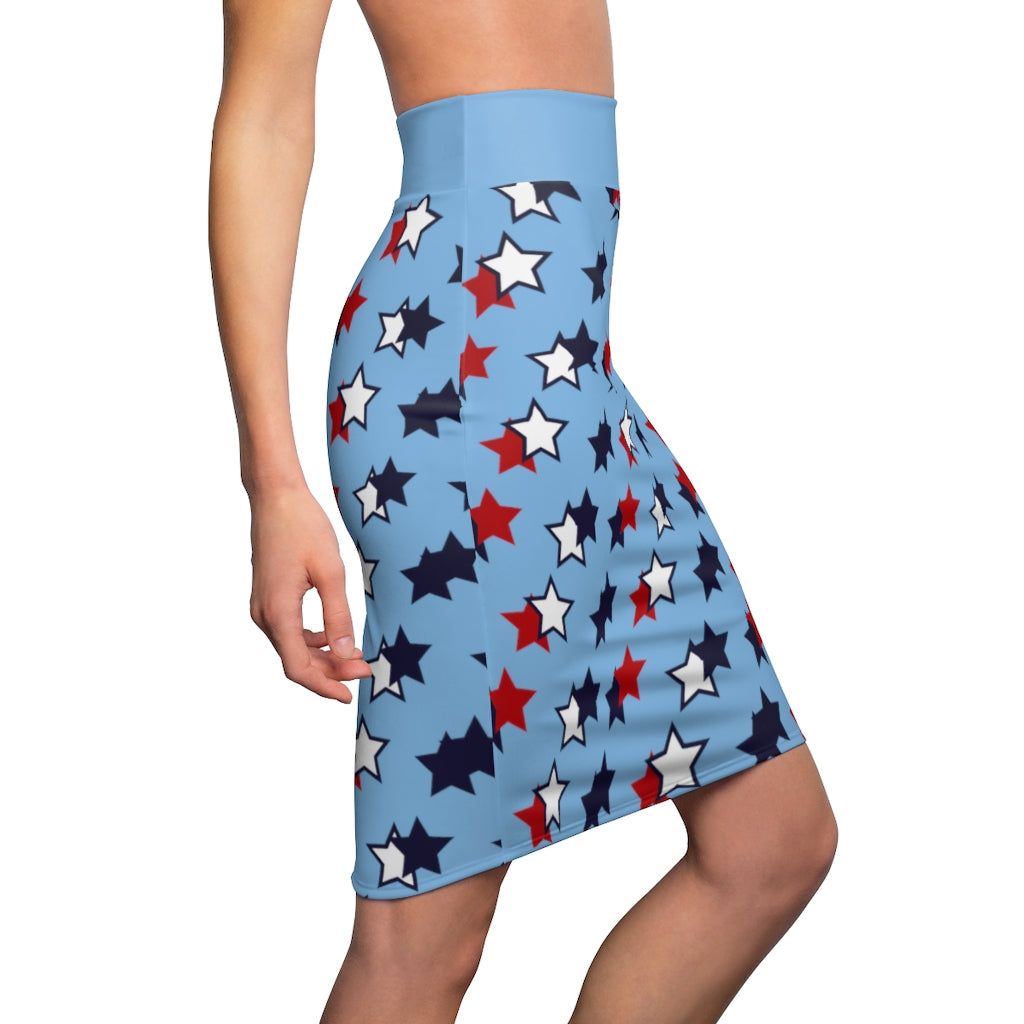 AOP Starry Sky Pencil Skirt