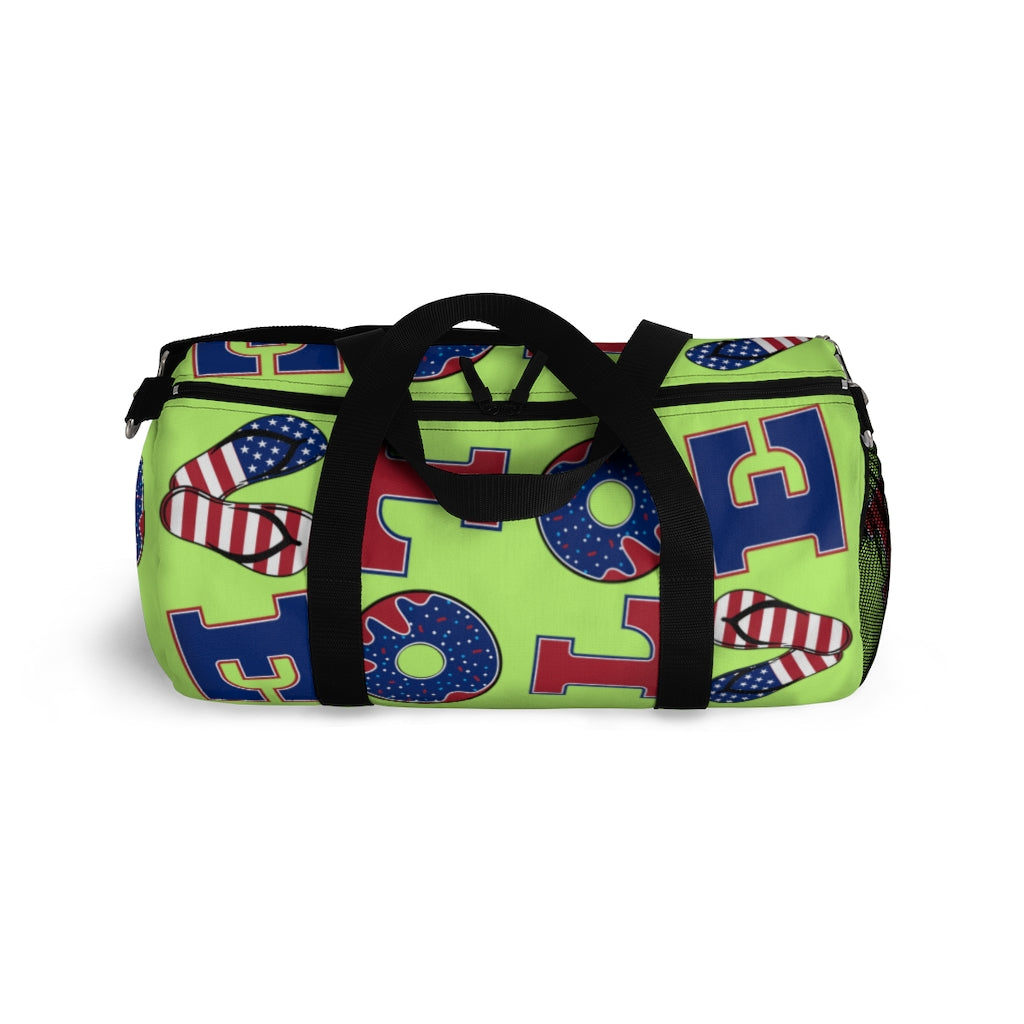 American Love Lime Duffel Bag