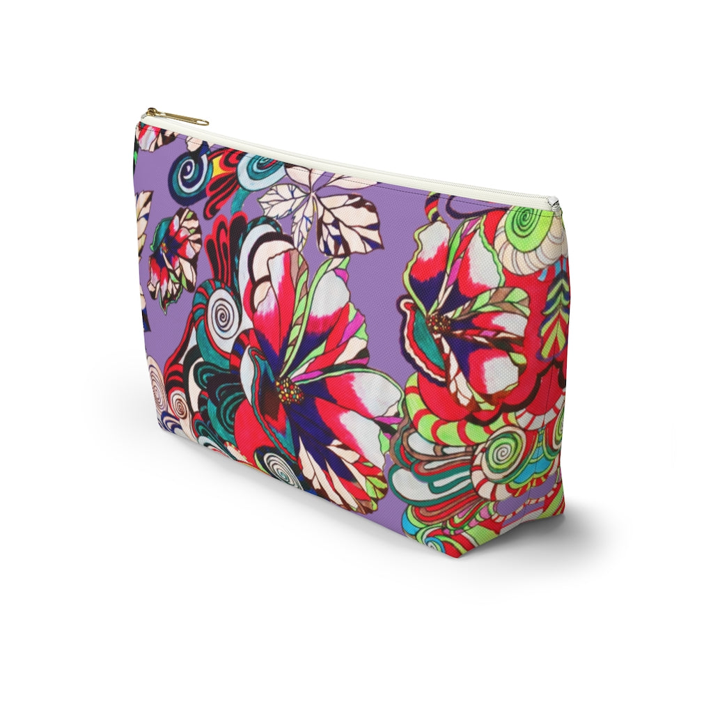 Floral Pop Lilac Accessory Pouch