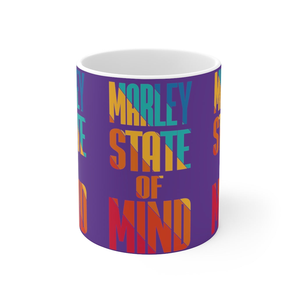Marley Multi Print Purple Ceramic Mug 11oz