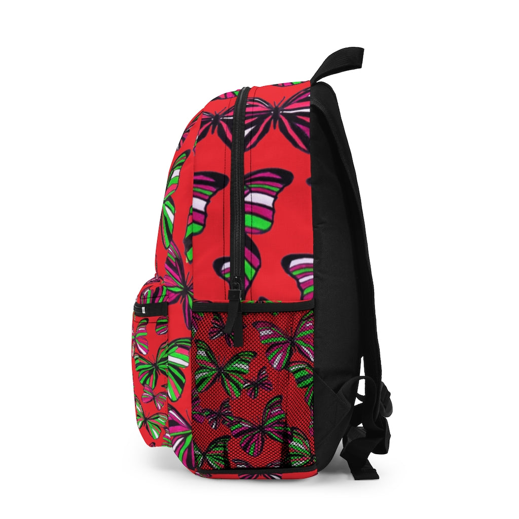 Butterflies Red Backpack