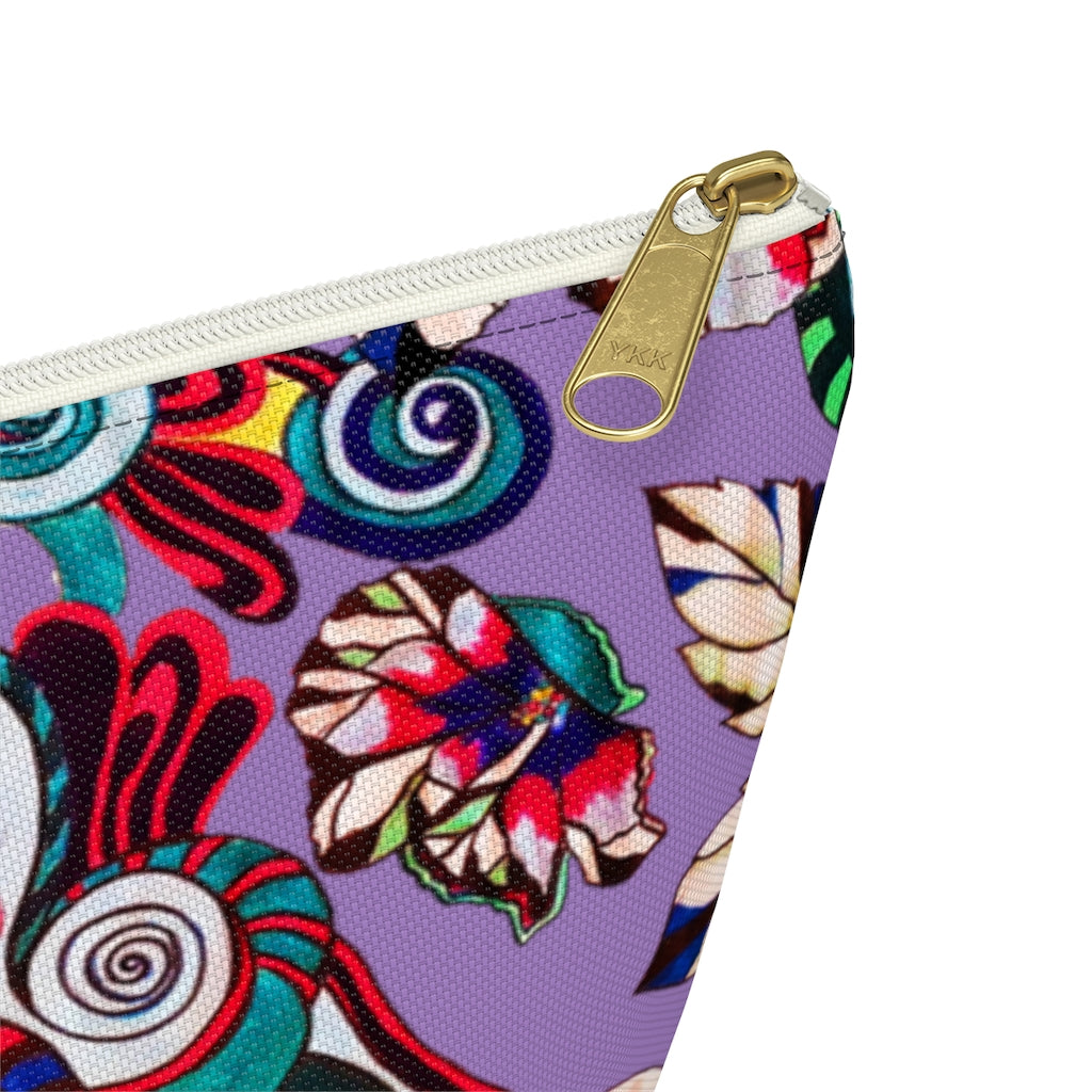 Floral Pop Lilac Accessory Pouch