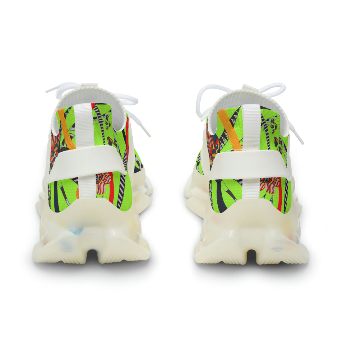 Lime Green Wildly Wicked OTT Men's Mesh Knit Sneakers