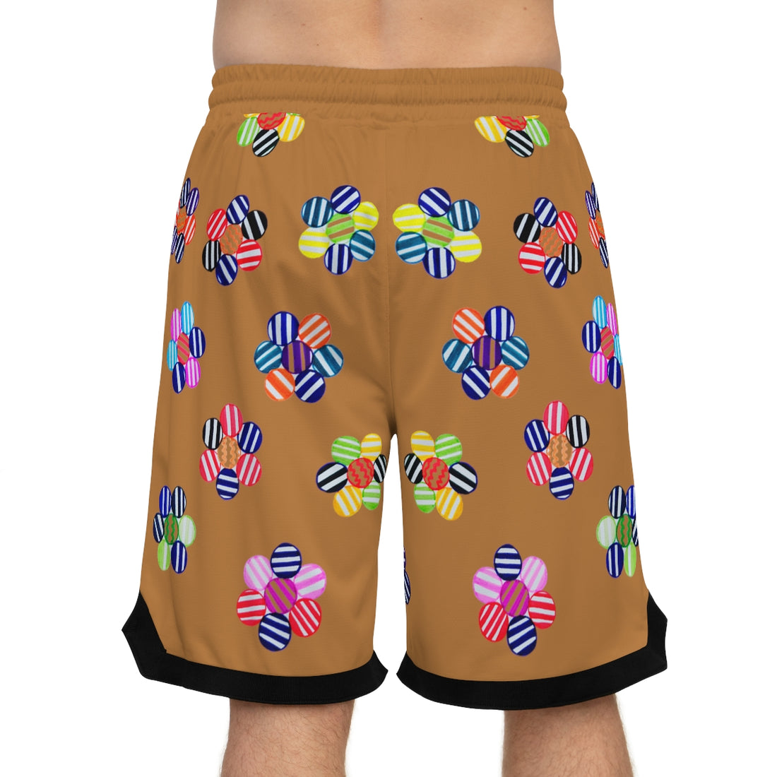 Tussock Geo Floral Basketball Rib Shorts (AOP)