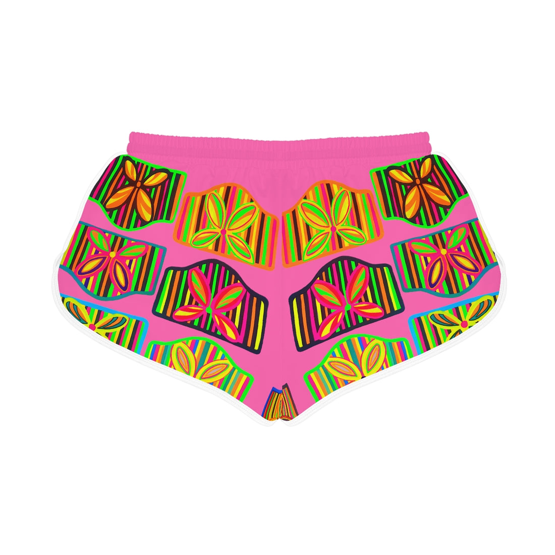 Rose Deco Print Relaxed Shorts