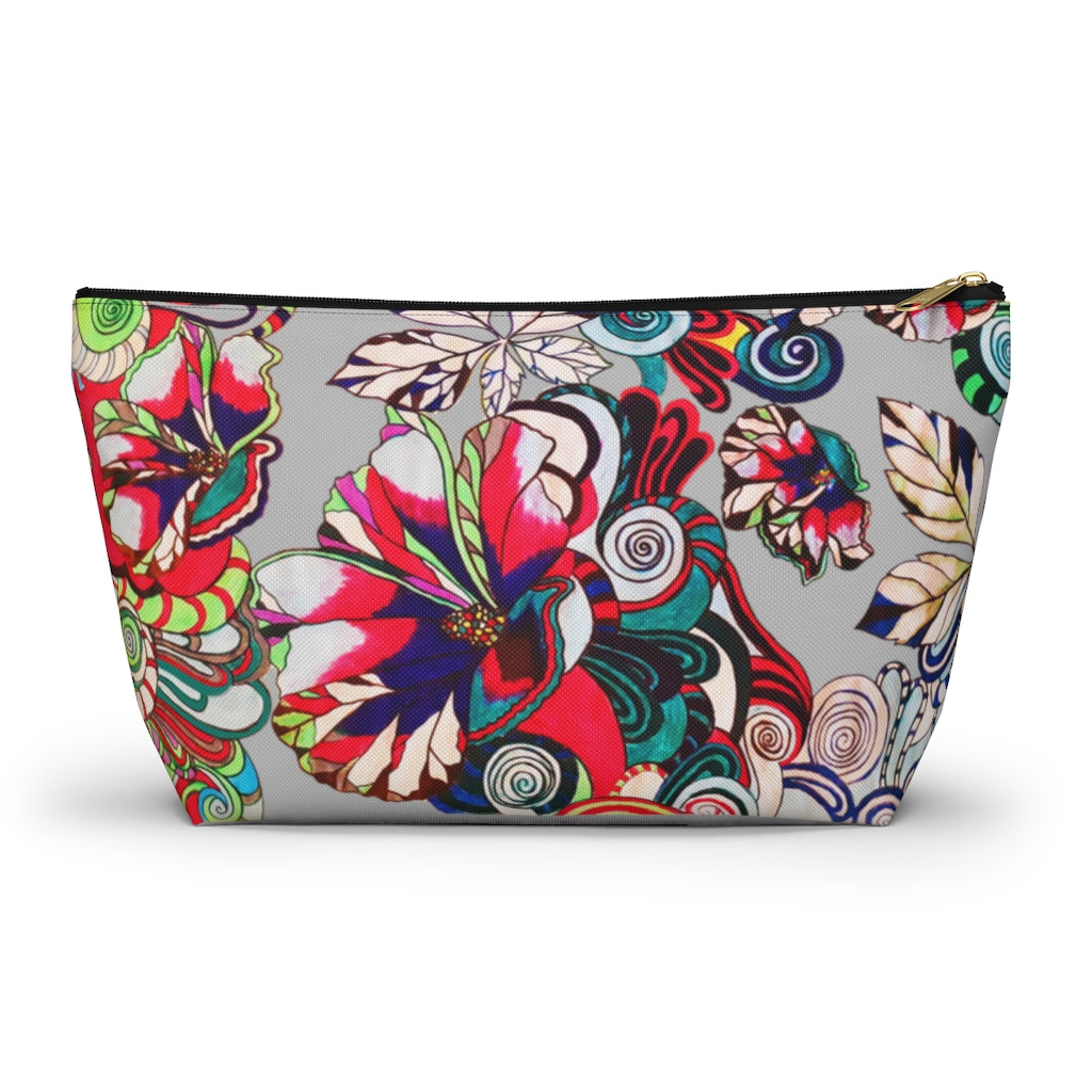Floral Pop Slate Accessory Pouch