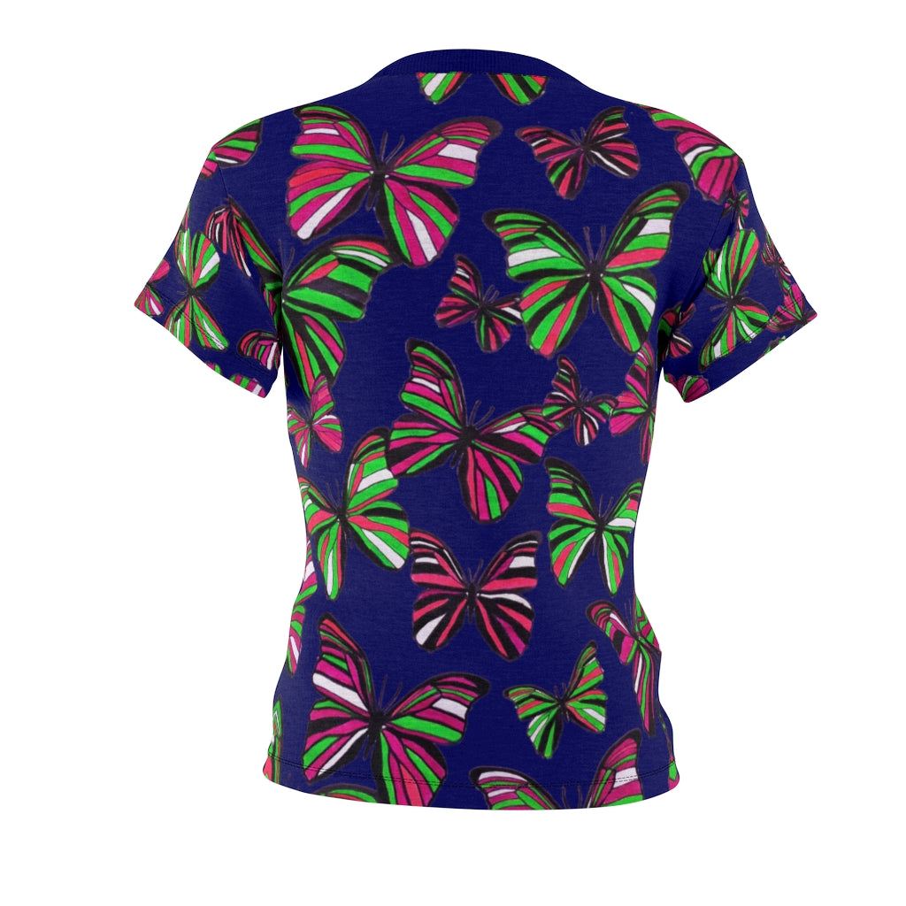 Butterflies AOP Navy T-shirt