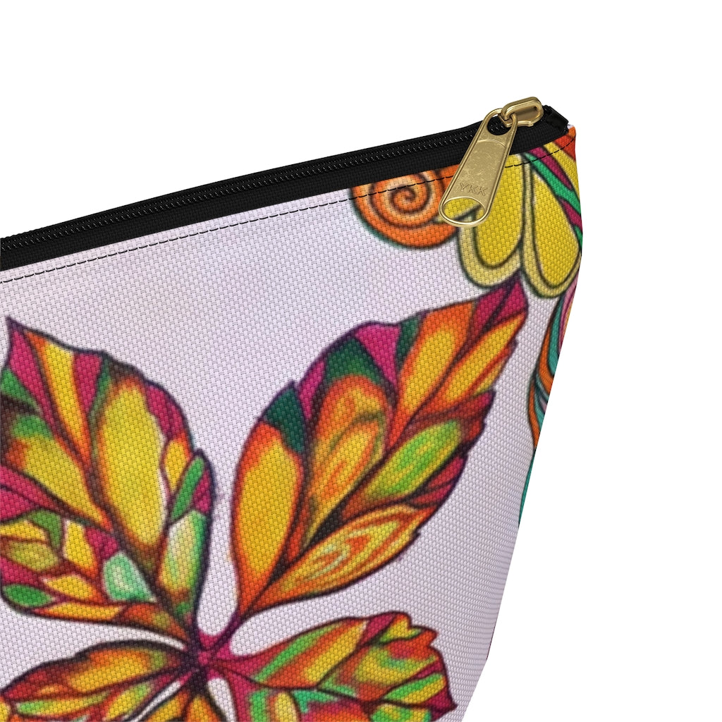 Artsy Floral Accessory Pouch