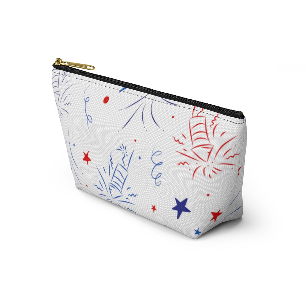 Firecracker White Accessory Pouch