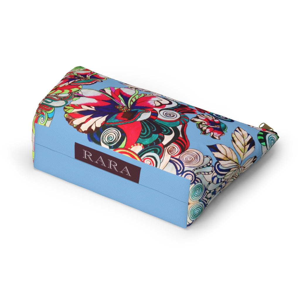 Floral Pop Sky Accessory Pouch
