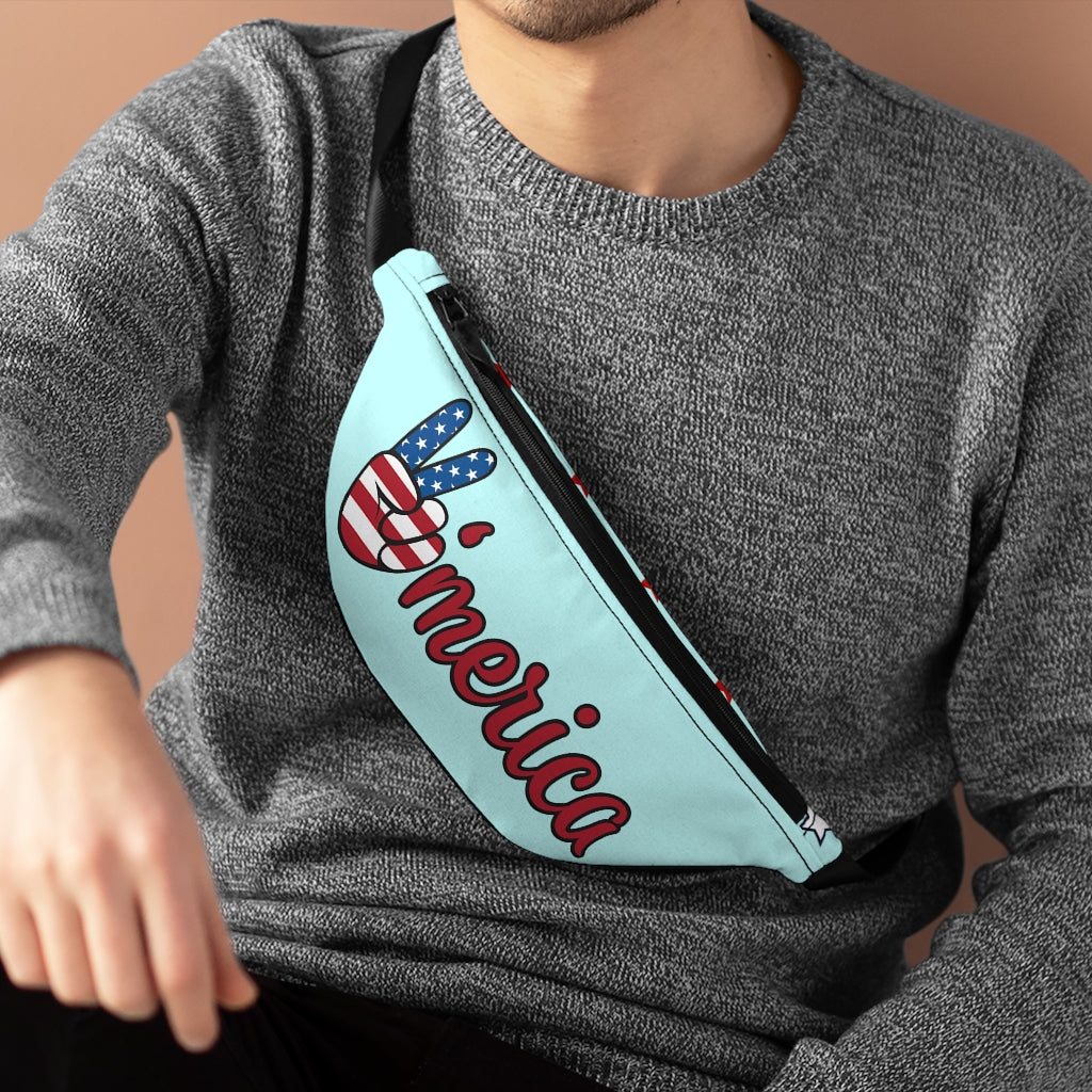 All American Icy Blue Fanny Pack