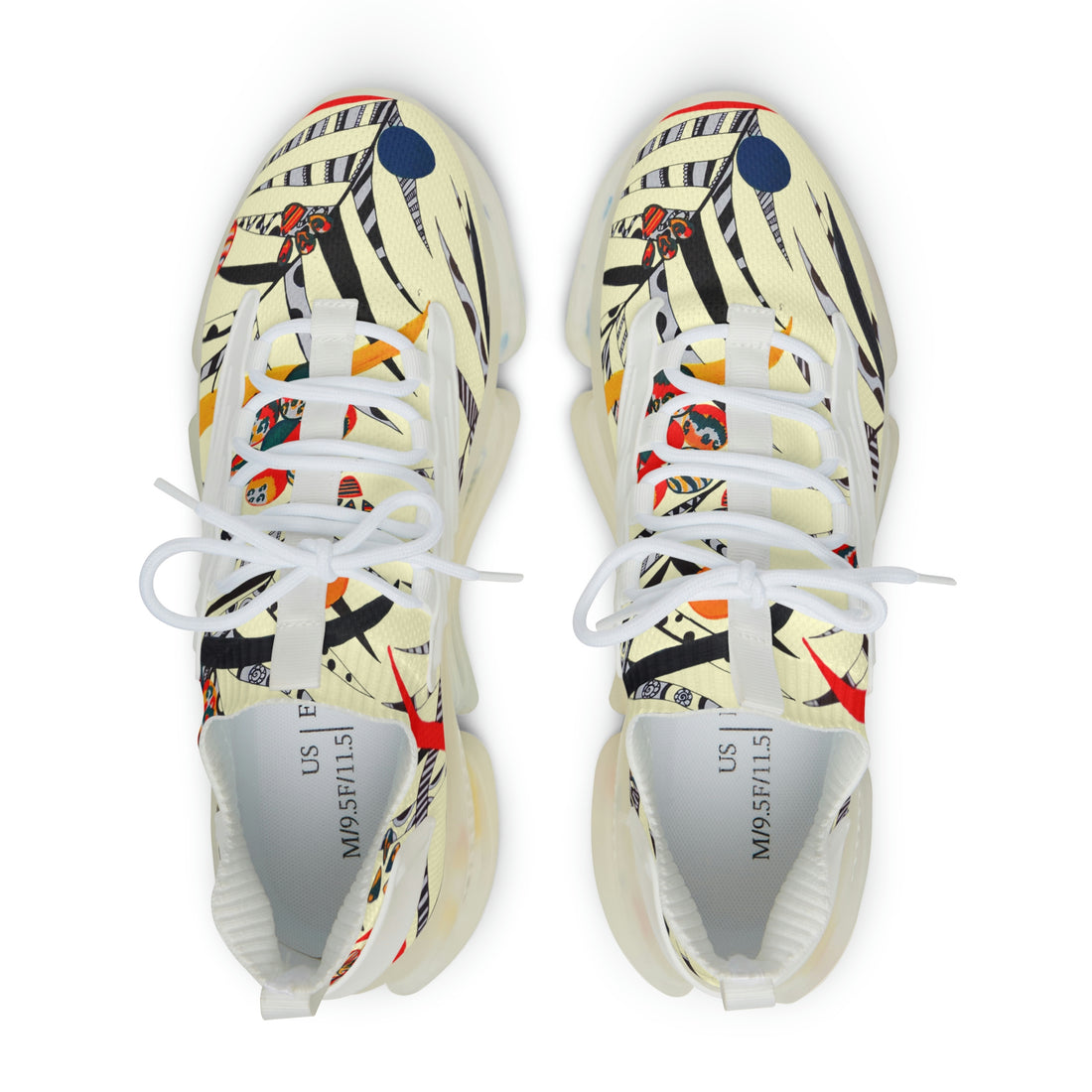 Cream Wildly Wicked OTT Men's Mesh Knit Sneakers