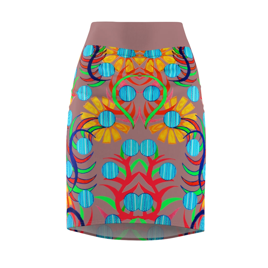 Sunflower Cider Pencil Skirt