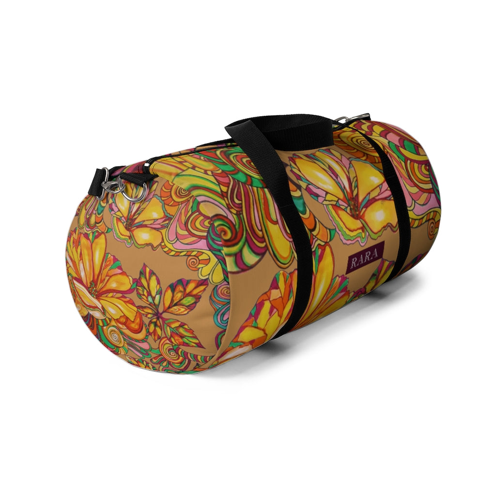 Artsy Floral Tussock Duffel Bag
