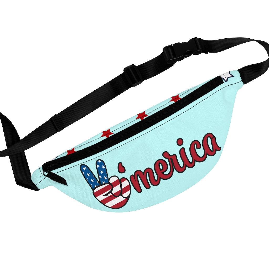 All American Icy Blue Fanny Pack