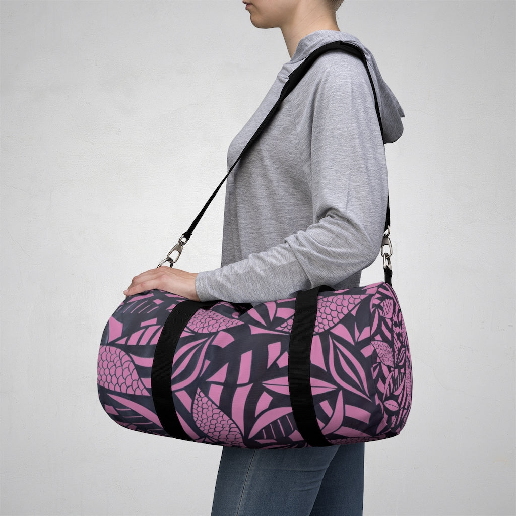 Tropical Minimalist Mauve Duffel Bag