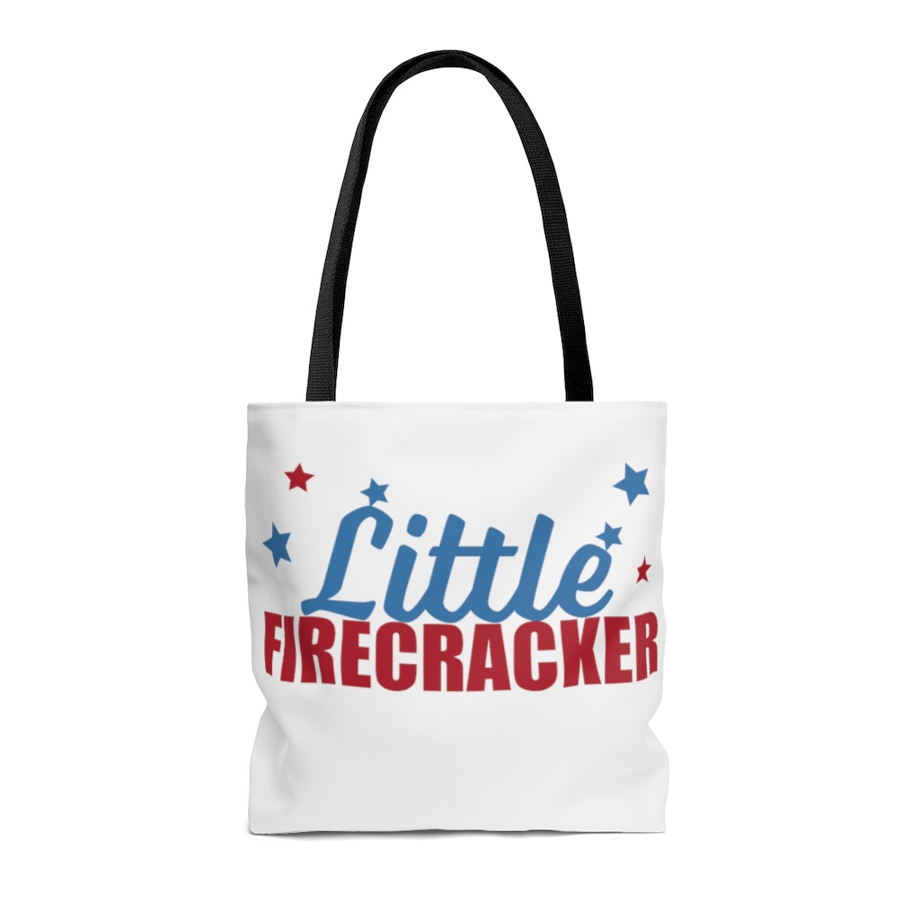 AOP Fire Cracker White Tote Bag