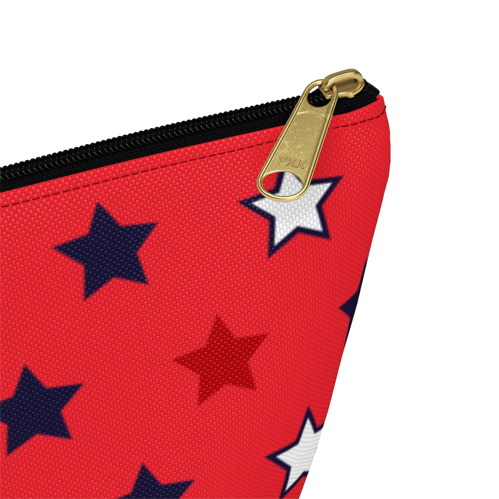 Starry Red Accessory Pouch